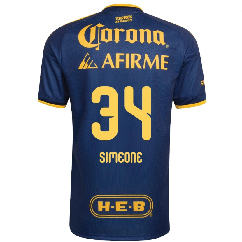 Danxen Herren Henrique Simeone #34 Königsblau Gelb Auswärtstrikot Trikot 2026/27 T-Shirt Schweiz