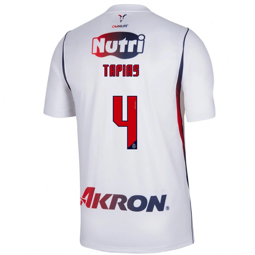 Danxen Herren Miguel Tapias #4 Rot Weiß Marineblau Auswärtstrikot Trikot 2026/27 T-Shirt Schweiz