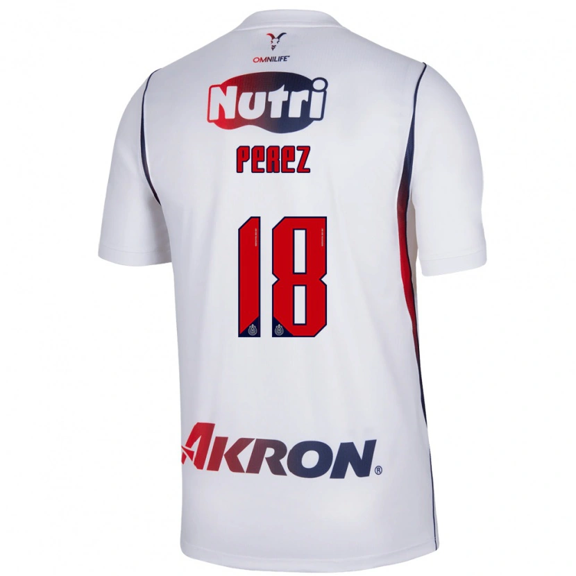 Danxen Herren Jonathan Pérez #18 Rot Weiß Marineblau Auswärtstrikot Trikot 2026/27 T-Shirt Schweiz