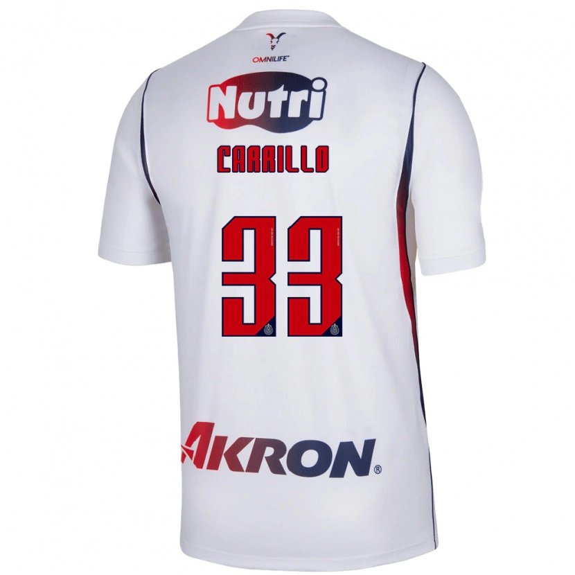 Danxen Herren Jordán Carrillo #33 Rot Weiß Marineblau Auswärtstrikot Trikot 2026/27 T-Shirt Schweiz
