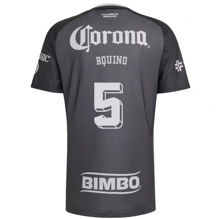 Danxen Herren Pedro Aquino #5 Grau Weiß Schwarz Auswärtstrikot Trikot 2026/27 T-Shirt Schweiz