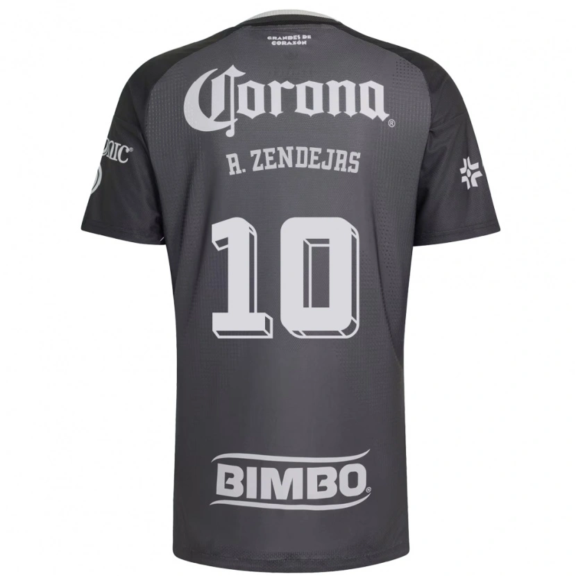 Danxen Herren Álex Zendejas #10 Grau Weiß Schwarz Auswärtstrikot Trikot 2026/27 T-Shirt Schweiz