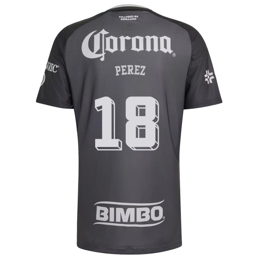 Danxen Herren Amanda Perez #18 Grau Weiß Schwarz Auswärtstrikot Trikot 2026/27 T-Shirt Schweiz