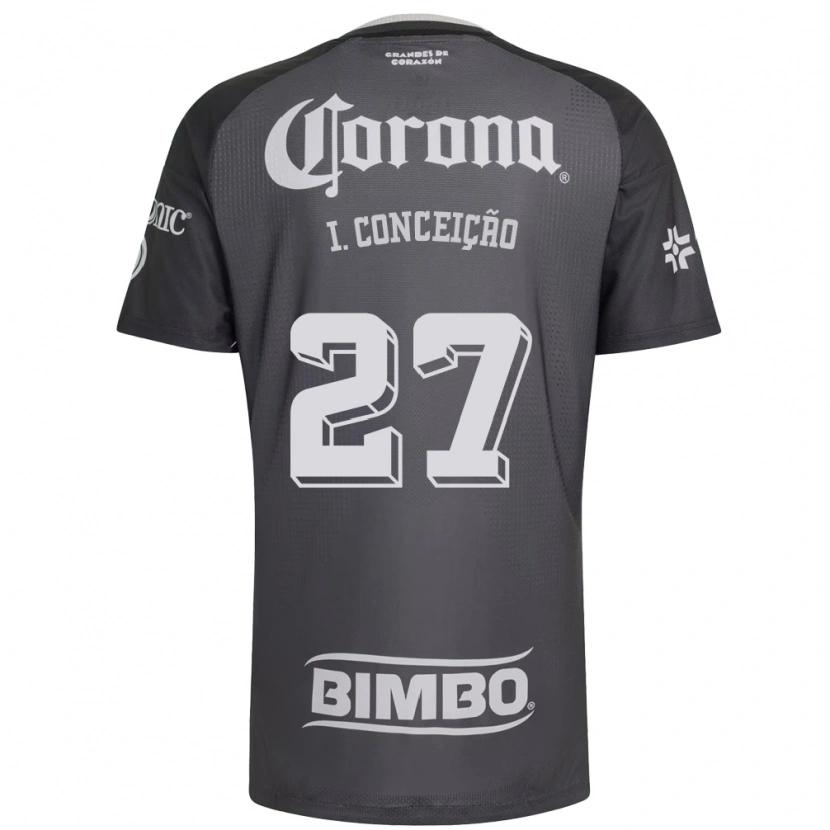 Danxen Herren Ícaro Da Conceição #27 Grau Weiß Schwarz Auswärtstrikot Trikot 2026/27 T-Shirt Schweiz