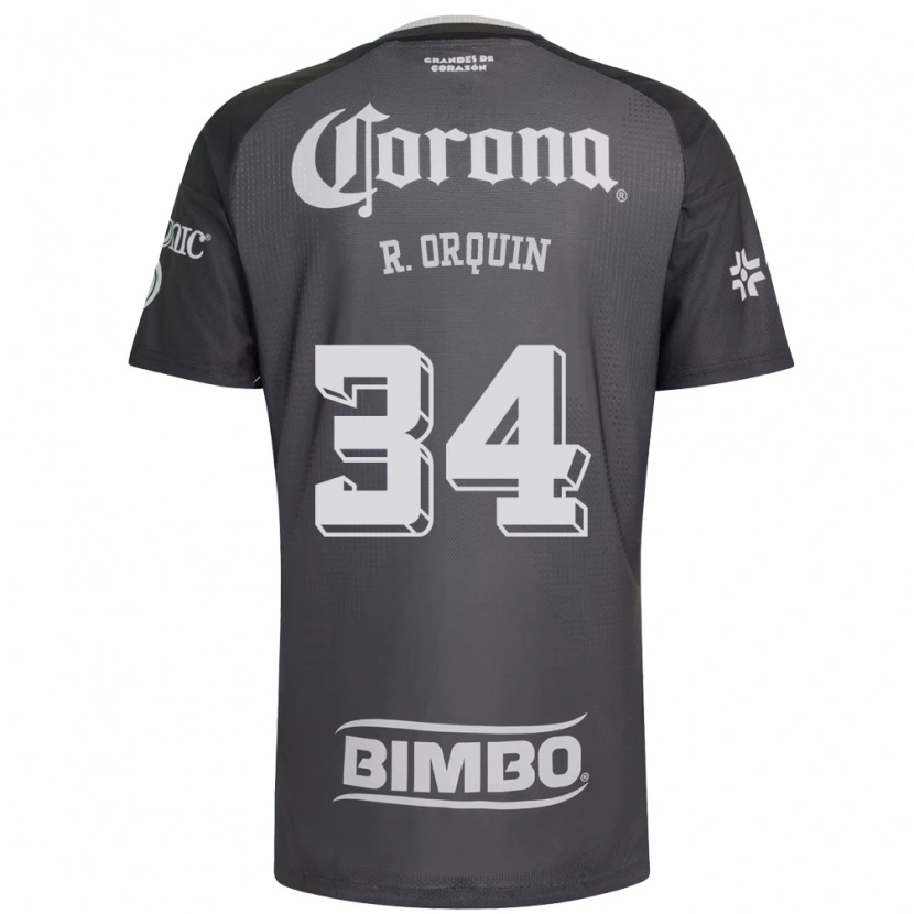 Danxen Herren Ralph Orquin #34 Grau Weiß Schwarz Auswärtstrikot Trikot 2026/27 T-Shirt Schweiz