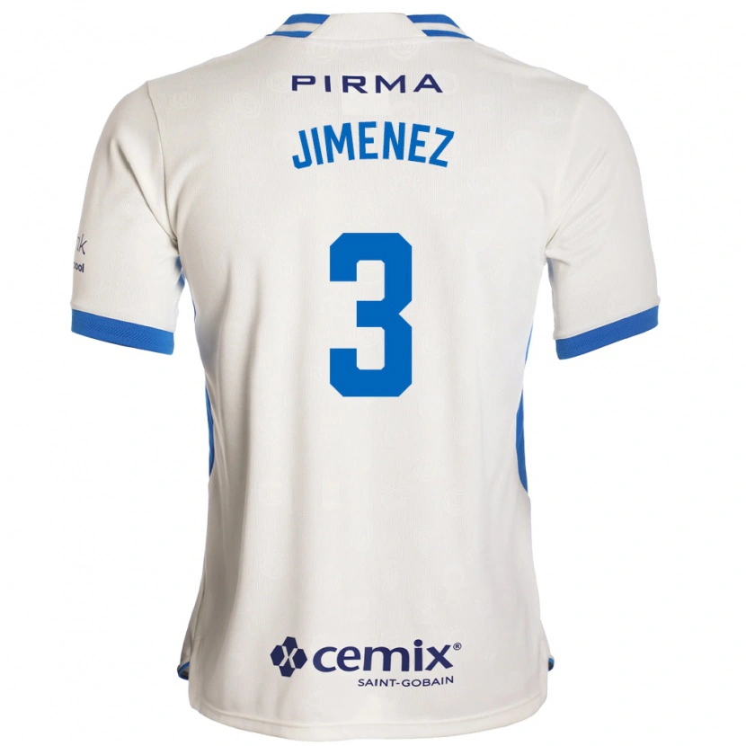 Danxen Herren Jaiber Jimenez #3 Weiß Blau Rot Auswärtstrikot Trikot 2026/27 T-Shirt Schweiz