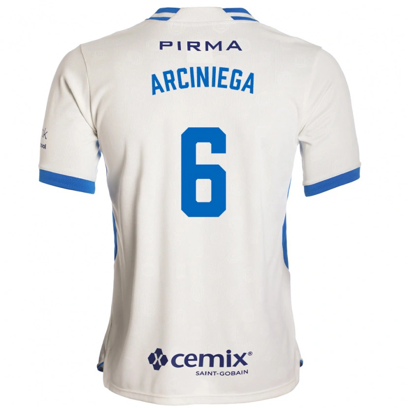 Danxen Herren Mirelle Arciniega #6 Weiß Blau Rot Auswärtstrikot Trikot 2026/27 T-Shirt Schweiz