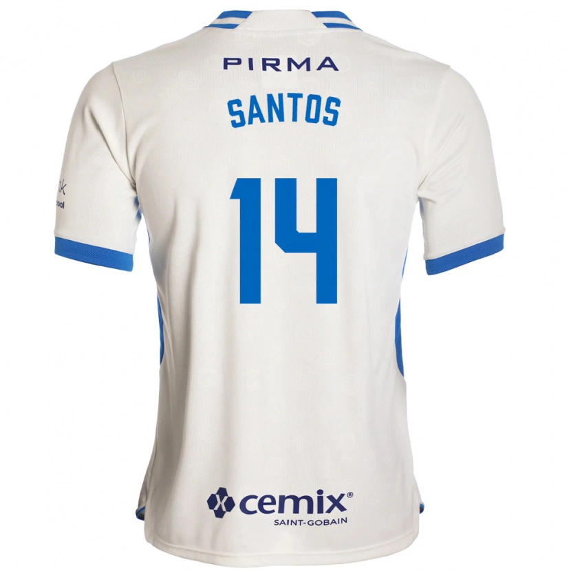 Danxen Herren Eleisa Santos #14 Weiß Blau Rot Auswärtstrikot Trikot 2026/27 T-Shirt Schweiz