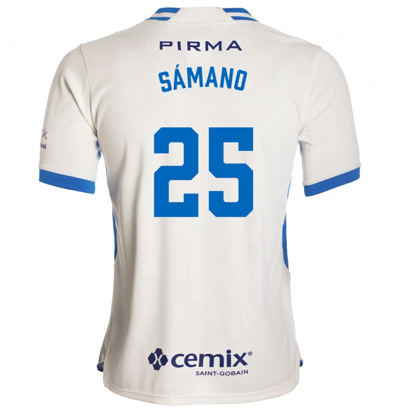 Danxen Herren Fernando Sámano #25 Weiß Blau Rot Auswärtstrikot Trikot 2026/27 T-Shirt Schweiz