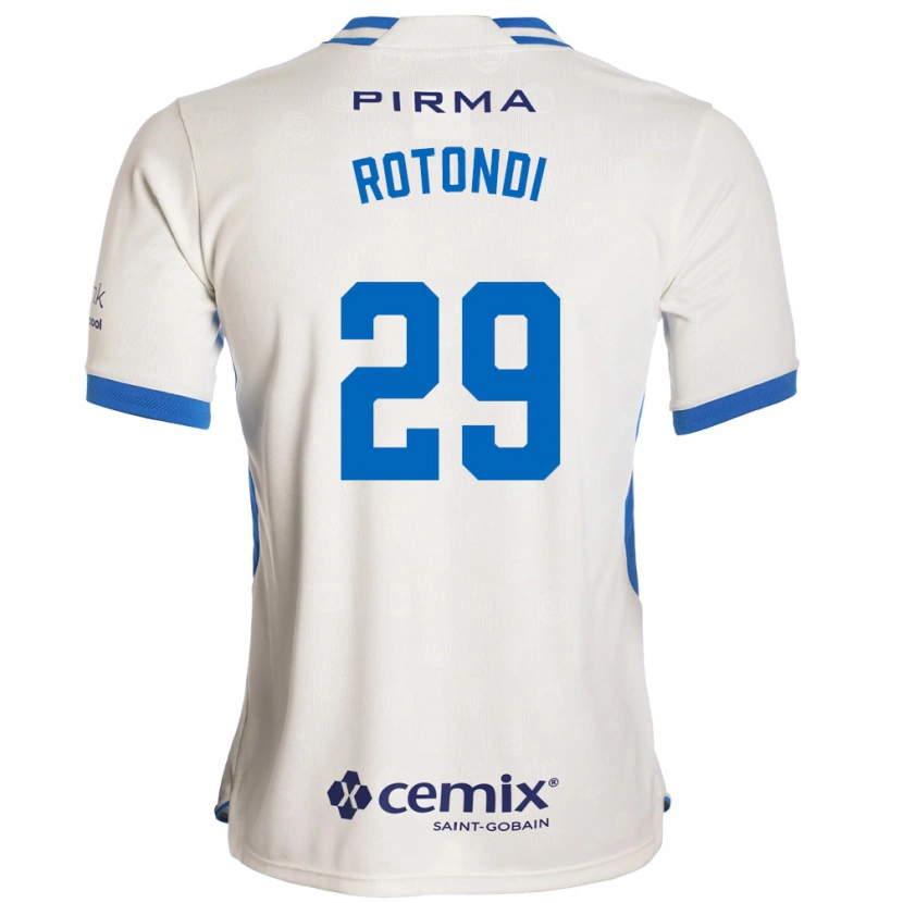 Danxen Herren Carlos Rotondi #29 Weiß Blau Rot Auswärtstrikot Trikot 2026/27 T-Shirt Schweiz