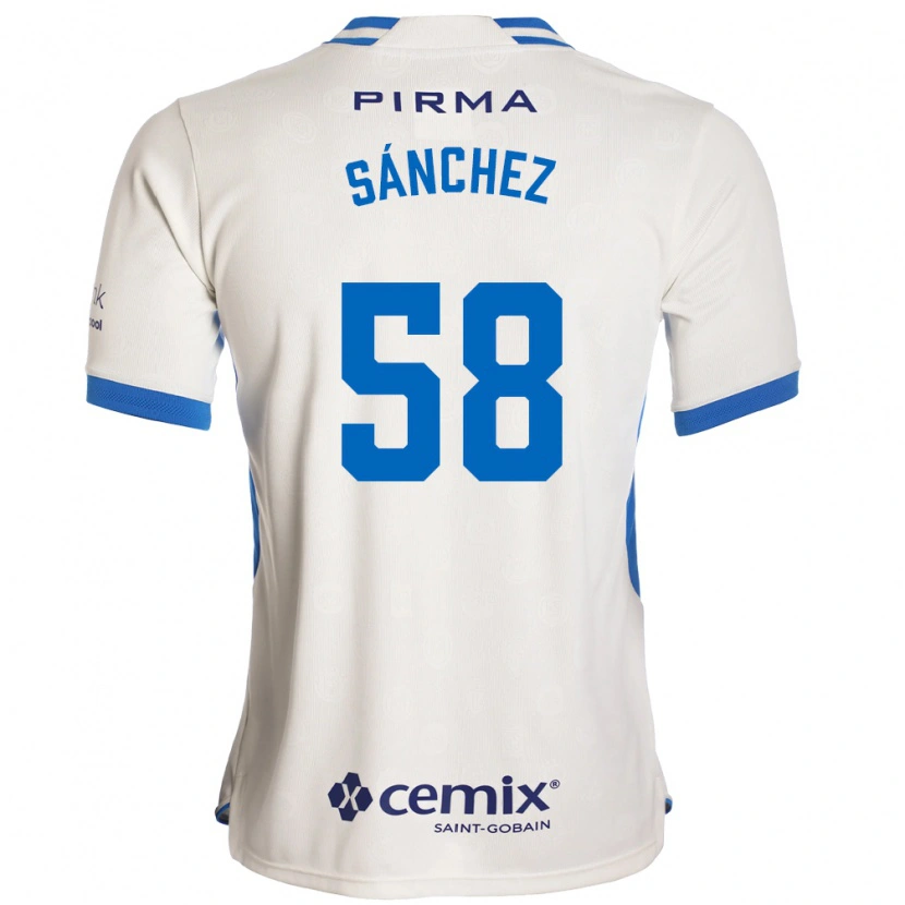 Danxen Herren Emmanuel Sánchez #58 Weiß Blau Rot Auswärtstrikot Trikot 2026/27 T-Shirt Schweiz
