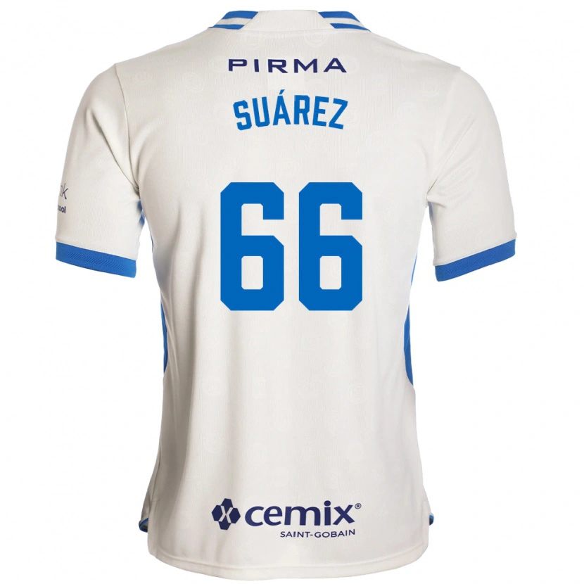 Danxen Herren Javier Suárez #66 Weiß Blau Rot Auswärtstrikot Trikot 2026/27 T-Shirt Schweiz