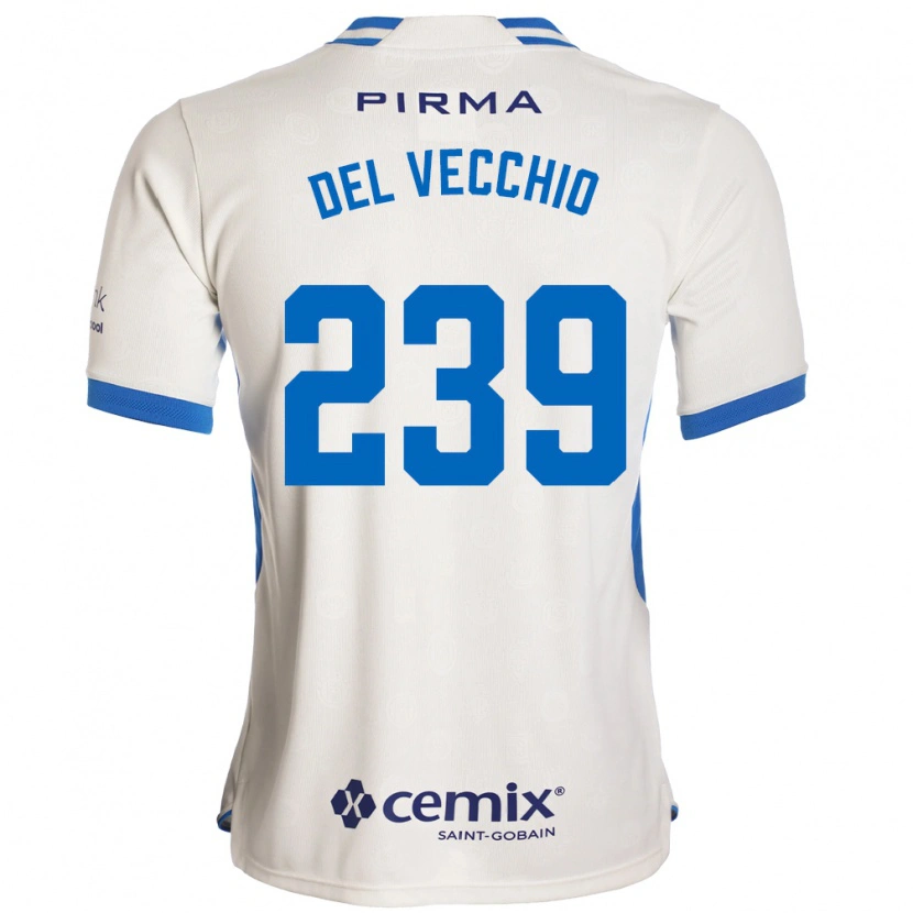 Danxen Herren Michael Del Vecchio #239 Weiß Blau Rot Auswärtstrikot Trikot 2026/27 T-Shirt Schweiz