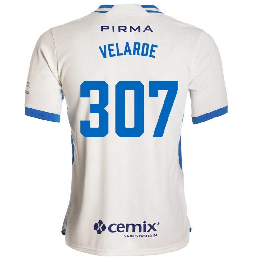 Danxen Herren Juan Velarde #307 Weiß Blau Rot Auswärtstrikot Trikot 2026/27 T-Shirt Schweiz