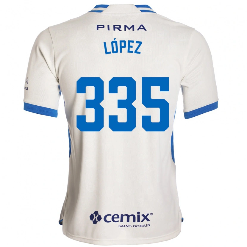 Danxen Herren Alfredo López #335 Weiß Blau Rot Auswärtstrikot Trikot 2026/27 T-Shirt Schweiz