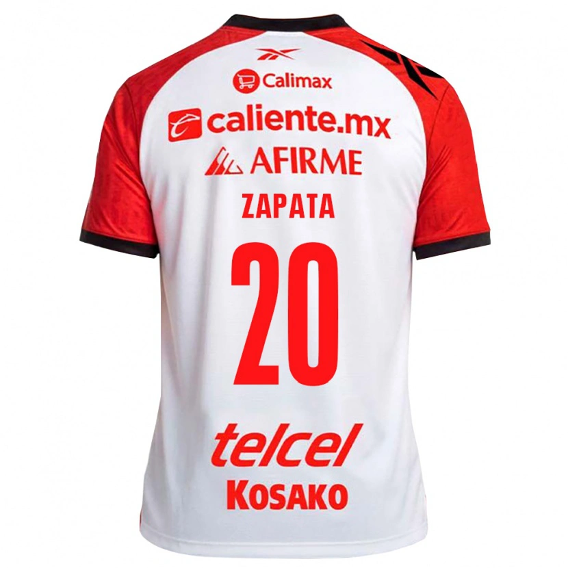 Danxen Herren Ángel Zapata #20 Weiß Schwarz Rot Auswärtstrikot Trikot 2026/27 T-Shirt Schweiz