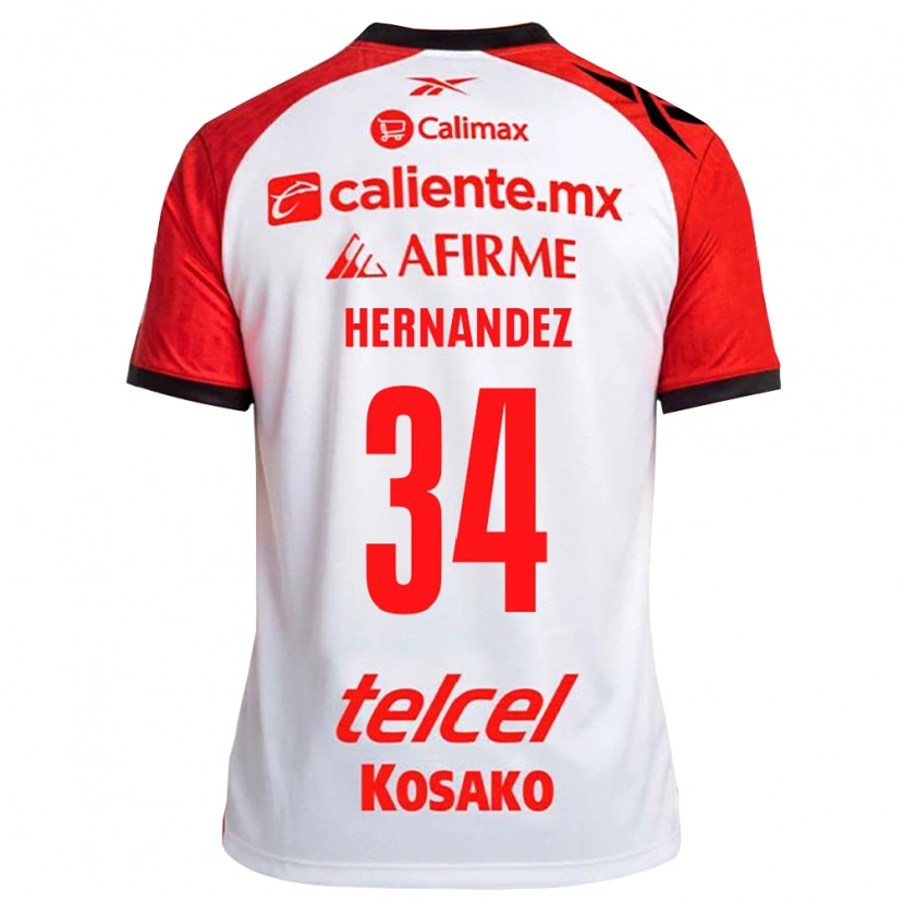 Danxen Herren Kimberly Hernandez #34 Weiß Schwarz Rot Auswärtstrikot Trikot 2026/27 T-Shirt Schweiz