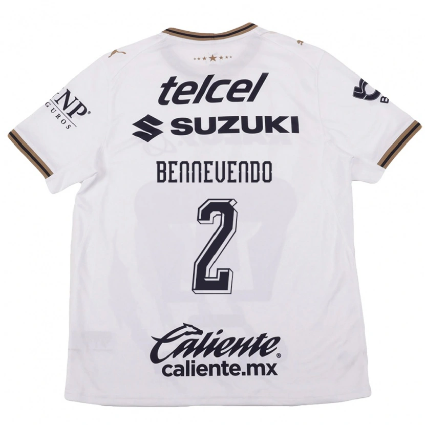Danxen Herren Pablo Bennevendo #2 Weiß Schwarz Braun Auswärtstrikot Trikot 2026/27 T-Shirt Schweiz