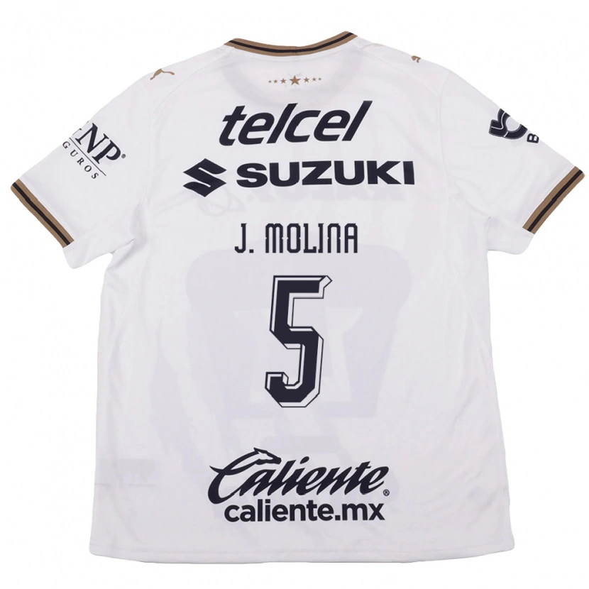 Danxen Herren Jesús Molina #5 Weiß Schwarz Braun Auswärtstrikot Trikot 2026/27 T-Shirt Schweiz