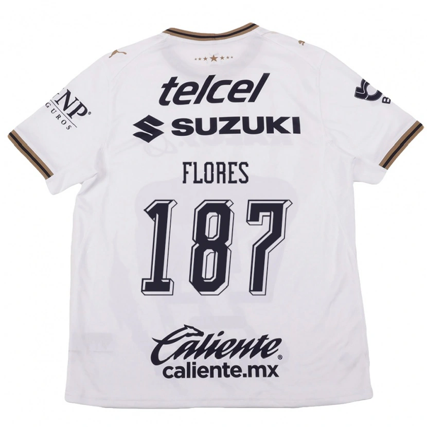 Danxen Herren Jonathan Flores #187 Weiß Schwarz Braun Auswärtstrikot Trikot 2026/27 T-Shirt Schweiz