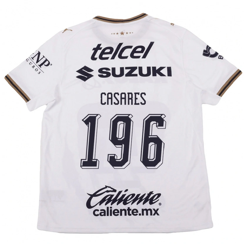 Danxen Herren Mateo Casares #196 Weiß Schwarz Braun Auswärtstrikot Trikot 2026/27 T-Shirt Schweiz
