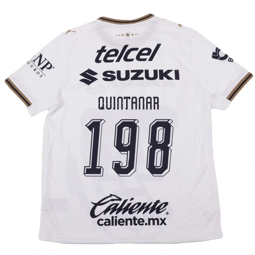 Danxen Herren Edgar Quintanar #198 Weiß Schwarz Braun Auswärtstrikot Trikot 2026/27 T-Shirt Schweiz