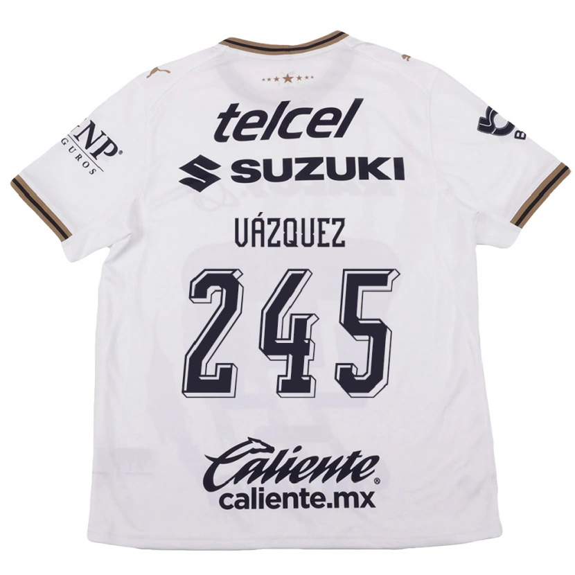 Danxen Herren Austin Vázquez #245 Weiß Schwarz Braun Auswärtstrikot Trikot 2026/27 T-Shirt Schweiz