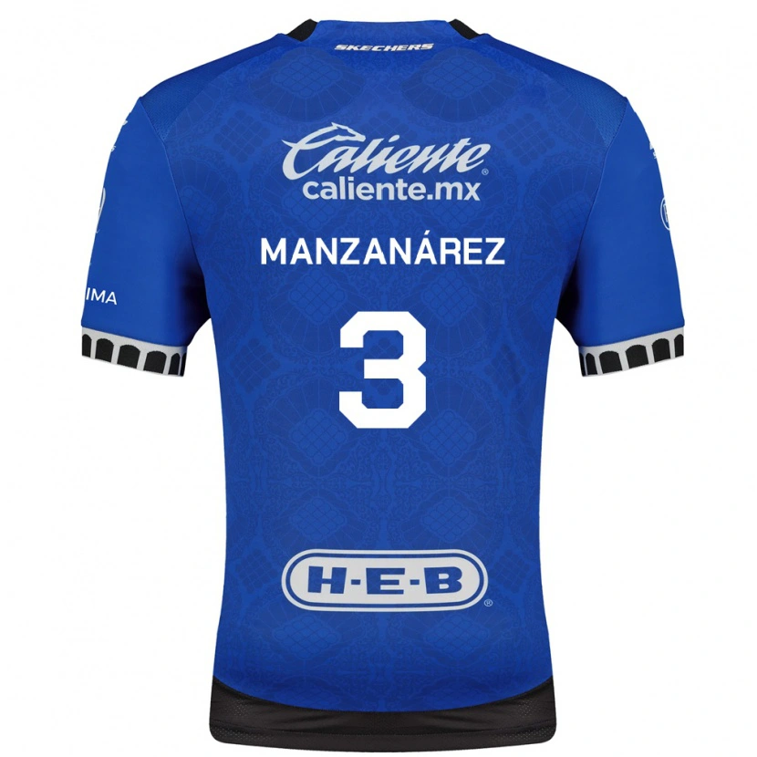 Danxen Herren Óscar Manzanárez #3 Königsblau Weiß Schwarz Auswärtstrikot Trikot 2026/27 T-Shirt Schweiz