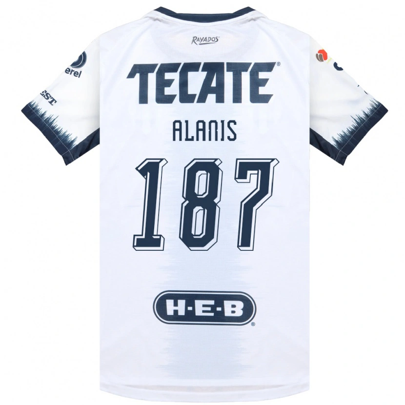 Danxen Herren Brian Alanís #187 Weiß Tintenblau Rot Auswärtstrikot Trikot 2026/27 T-Shirt Schweiz