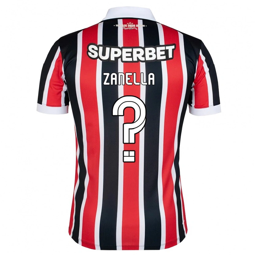 Danxen Herren Matheus Zanella #0 Rot Weiß Schwarz Auswärtstrikot Trikot 2026/27 T-Shirt Schweiz
