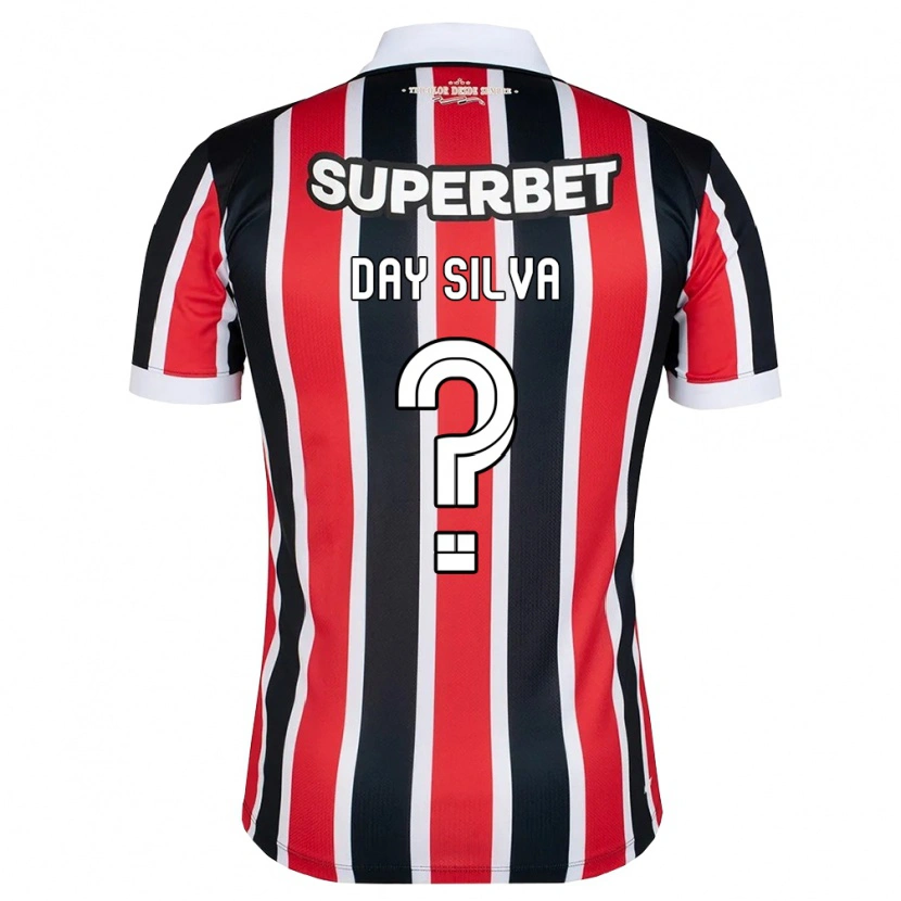 Danxen Herren Day Silva #0 Rot Weiß Schwarz Auswärtstrikot Trikot 2026/27 T-Shirt Schweiz