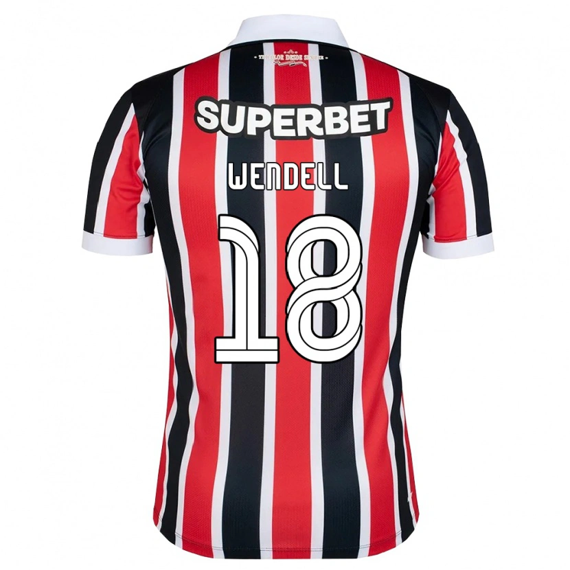 Danxen Herren Wendell Nascimento Borges #18 Rot Weiß Schwarz Auswärtstrikot Trikot 2026/27 T-Shirt Schweiz