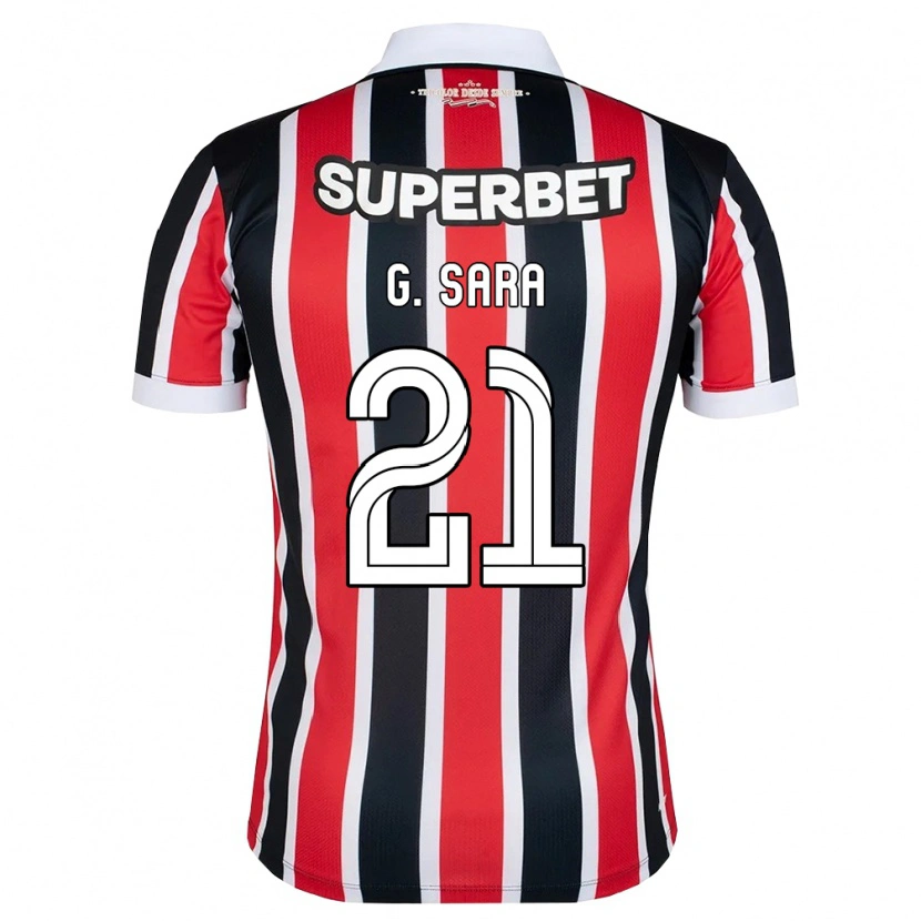 Danxen Herren Gabriel Sara #21 Rot Weiß Schwarz Auswärtstrikot Trikot 2026/27 T-Shirt Schweiz