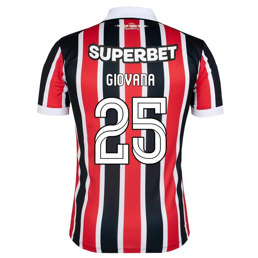 Danxen Herren Giovana #25 Rot Weiß Schwarz Auswärtstrikot Trikot 2026/27 T-Shirt Schweiz