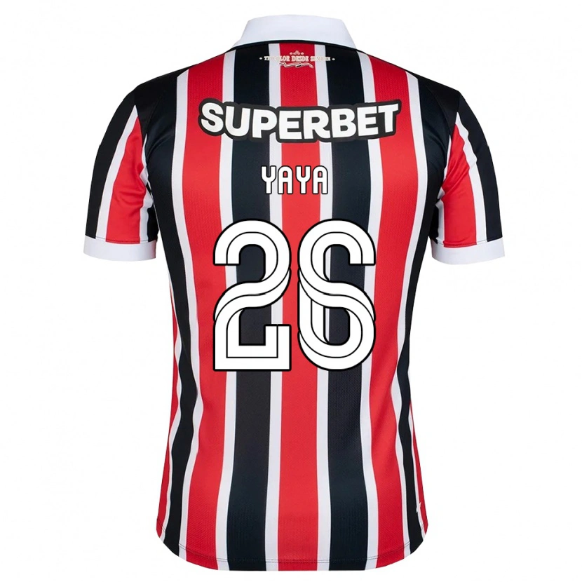 Danxen Herren Yaya #26 Rot Weiß Schwarz Auswärtstrikot Trikot 2026/27 T-Shirt Schweiz
