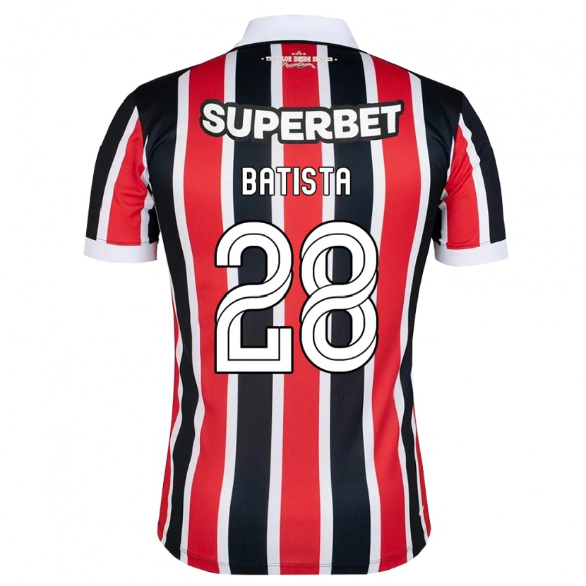 Danxen Herren Guilherme Batista #28 Rot Weiß Schwarz Auswärtstrikot Trikot 2026/27 T-Shirt Schweiz
