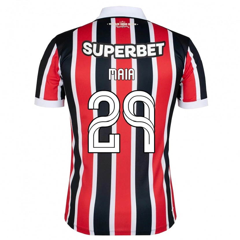 Danxen Herren Pablo Maia #29 Rot Weiß Schwarz Auswärtstrikot Trikot 2026/27 T-Shirt Schweiz