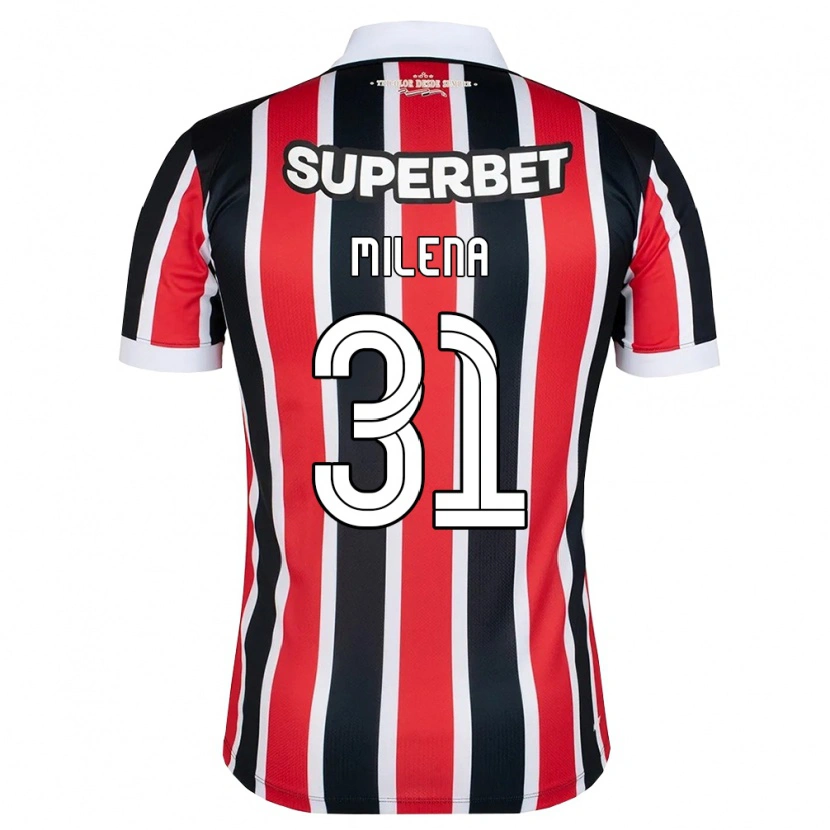 Danxen Herren Milena #31 Rot Weiß Schwarz Auswärtstrikot Trikot 2026/27 T-Shirt Schweiz