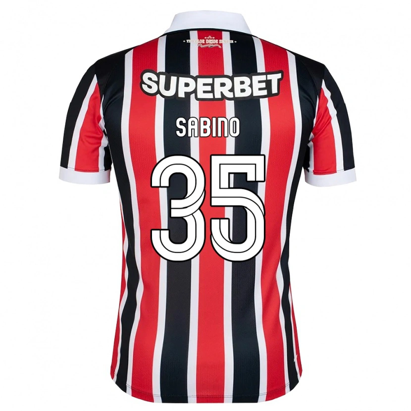 Danxen Herren José Sabino Chagas Monteiro #35 Rot Weiß Schwarz Auswärtstrikot Trikot 2026/27 T-Shirt Schweiz