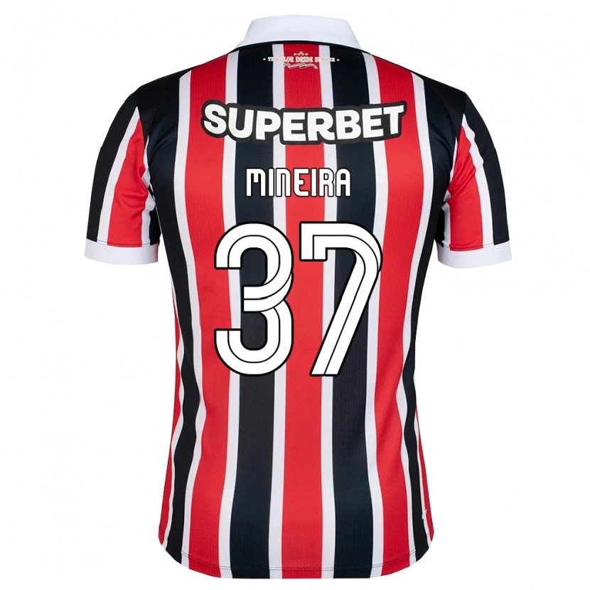 Danxen Herren Rafa Mineira #37 Rot Weiß Schwarz Auswärtstrikot Trikot 2026/27 T-Shirt Schweiz