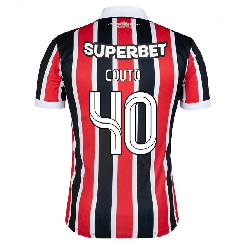 Danxen Herren Thiago Couto #40 Rot Weiß Schwarz Auswärtstrikot Trikot 2026/27 T-Shirt Schweiz