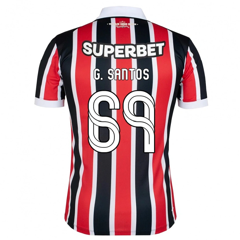 Danxen Herren Guilherme Santos #69 Rot Weiß Schwarz Auswärtstrikot Trikot 2026/27 T-Shirt Schweiz