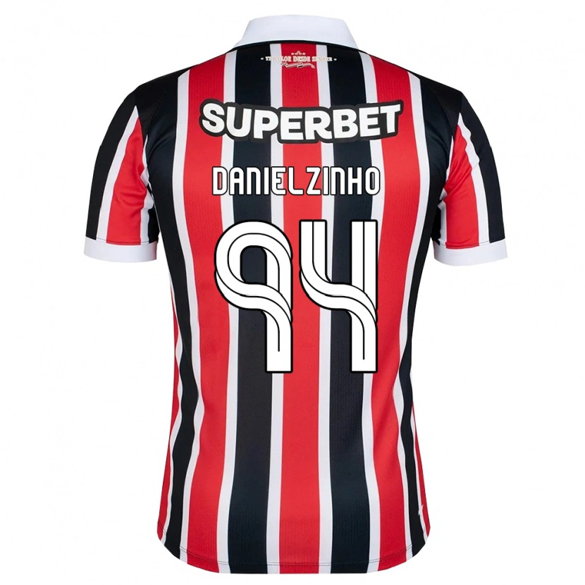 Danxen Herren Danielzinho #94 Rot Weiß Schwarz Auswärtstrikot Trikot 2026/27 T-Shirt Schweiz