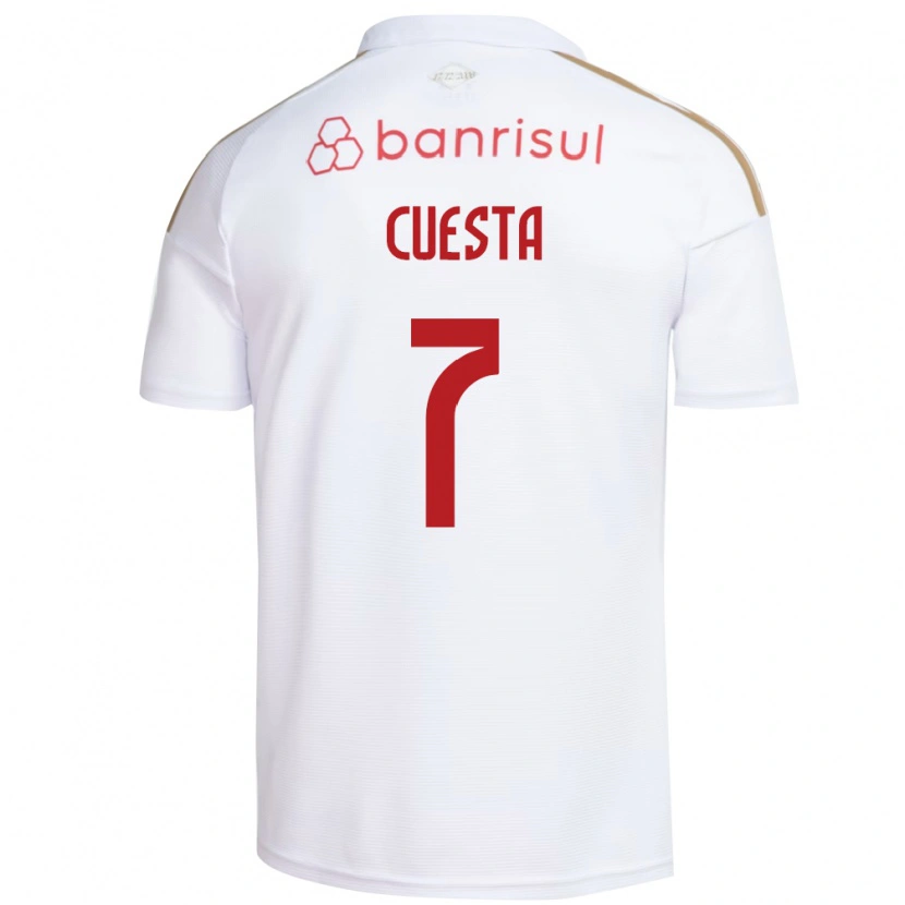 Danxen Herren Juan Manuel Cuesta #7 Weiß Rot Auswärtstrikot Trikot 2026/27 T-Shirt Schweiz