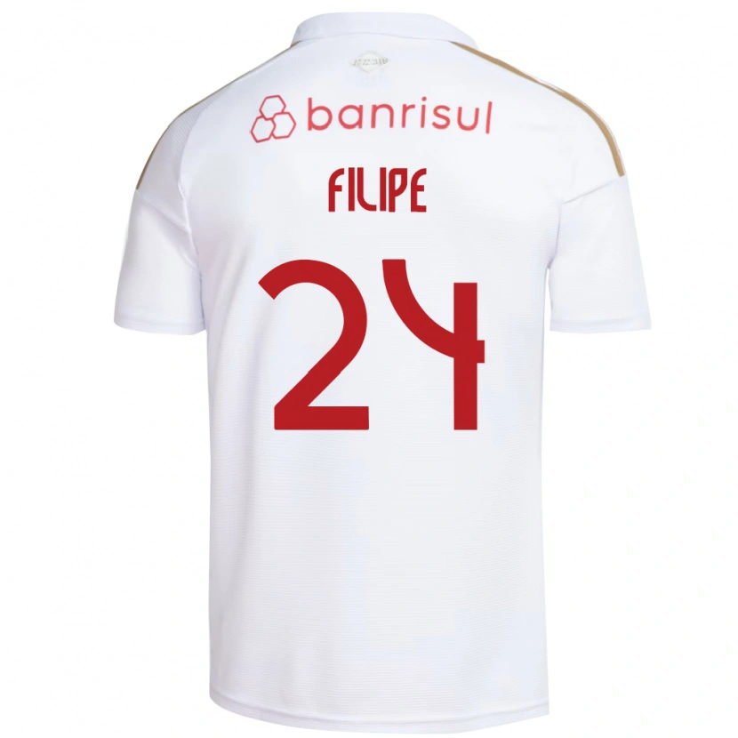 Danxen Herren Filipe Sírio #24 Weiß Rot Auswärtstrikot Trikot 2026/27 T-Shirt Schweiz