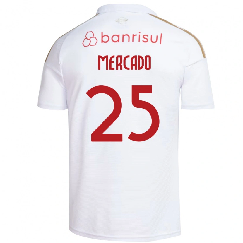 Danxen Herren Gabriel Mercado #25 Weiß Rot Auswärtstrikot Trikot 2026/27 T-Shirt Schweiz