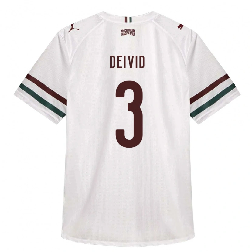 Danxen Herren Deivid Éric De Sá Belchior #3 Weiß Grün Burgund Auswärtstrikot Trikot 2026/27 T-Shirt Schweiz