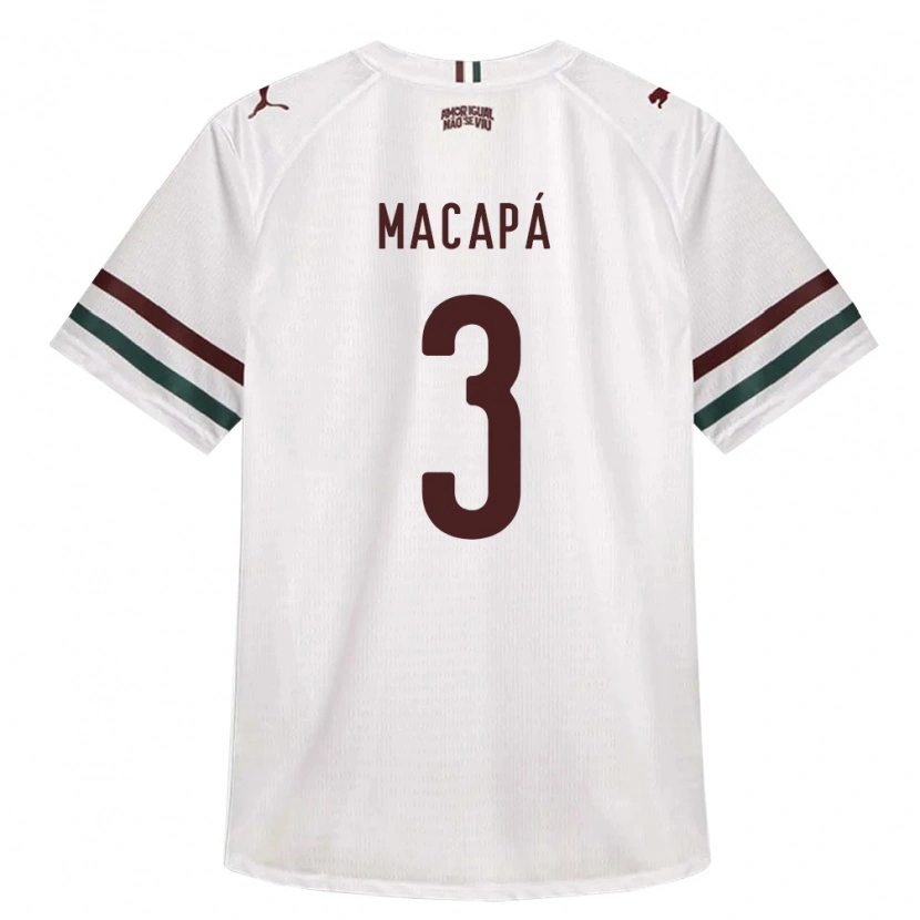 Danxen Herren Gabriel Macapá #3 Weiß Grün Burgund Auswärtstrikot Trikot 2026/27 T-Shirt Schweiz