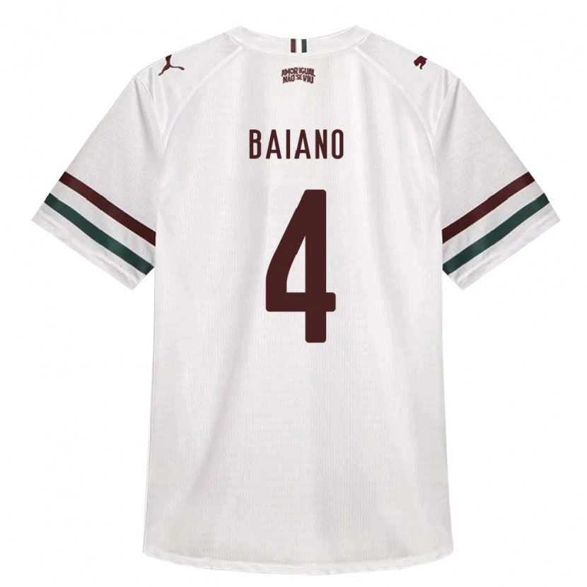 Danxen Herren Caíque Baiano #4 Weiß Grün Burgund Auswärtstrikot Trikot 2026/27 T-Shirt Schweiz