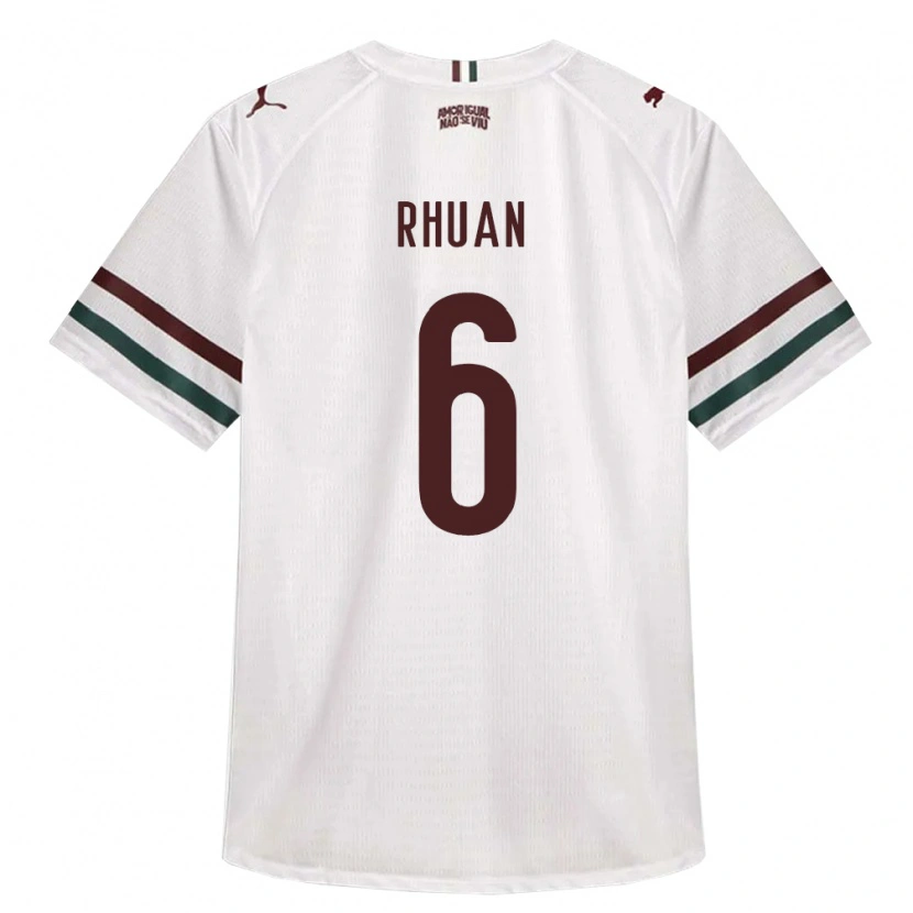 Danxen Herren Rhuan Wallace Stoeberl Barboza #6 Weiß Grün Burgund Auswärtstrikot Trikot 2026/27 T-Shirt Schweiz